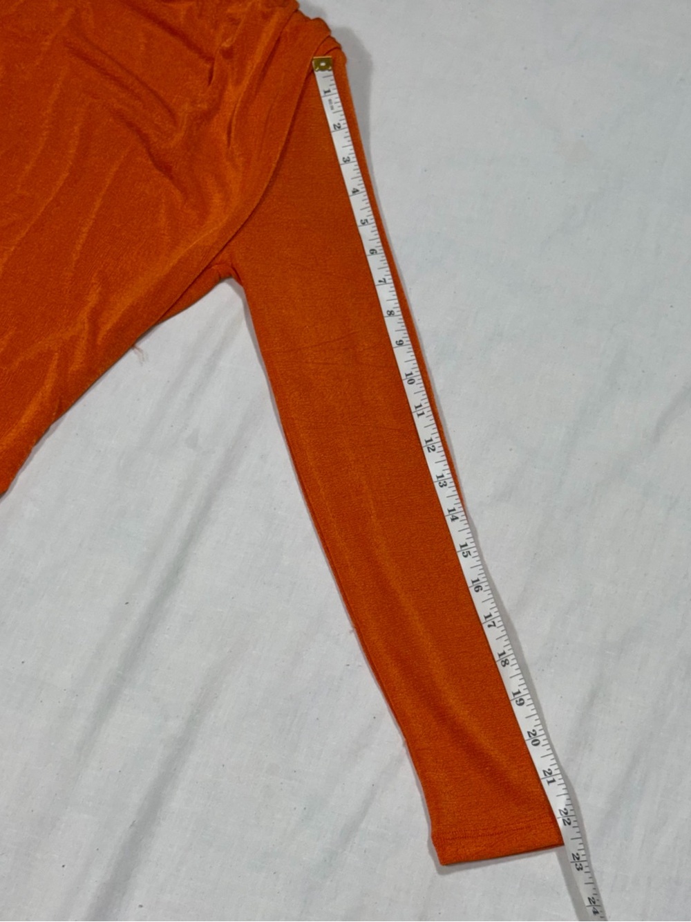 NWT JLUXLABEL Orange Ruched Bodysuit Midi Skirt 2 Piece Set M    O96 - Picture 8 of 9